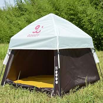 Go Glamping G・G PUP 2.0 TC Amazon.com : GOGGY MYPET Pop-Up Pet Playpen for House